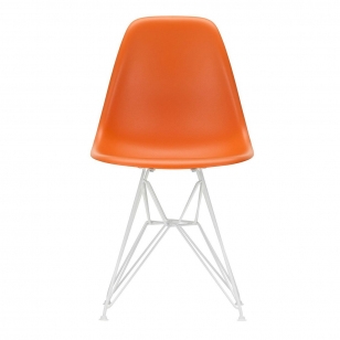 Vitra Eames Plastic Chair DSR Wit - Rusty Orange