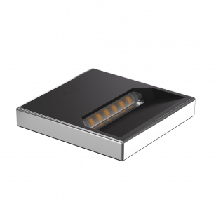 FLOS Fort Knox Mini LED Wandlamp - Gepolijst Aluminium