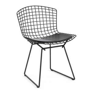 Knoll Bertoia Outdoor Side Chair Zwart - Vinyl Zwart