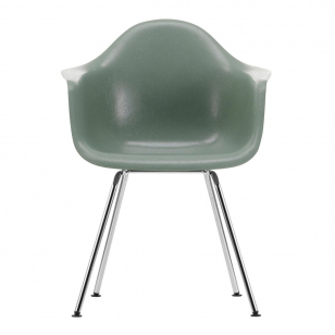 Vitra Eames Fiberglass Chair DAX Chroom - Sea Foam Green