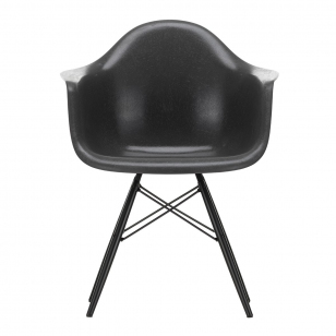 Vitra Eames Fiberglass Chair DAW - Elephant Hide Grey/Esdoorn Zwart