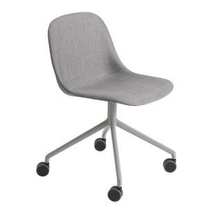 Muuto Fiber Side Chair Bureaustoel, Niet Verstelbaar - Remix 133/Grijs