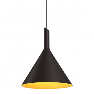 Wever & Ducré Shiek 3.0 Hanglamp Jet Black + Gold - E27 Fitting