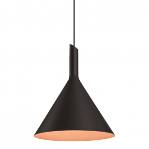 Wever & Ducré Shiek 3.0 Hanglamp Jet Black + Copper - E27 Fitting