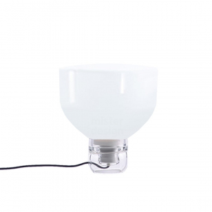 Brokis Lightline S Tafellamp Wit - Glossy Transparant