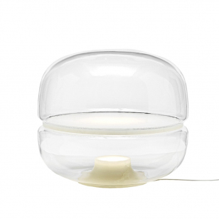 Brokis Macaron Tafellamp Transparant Medium - Onyx White