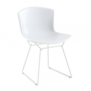 Knoll Bertoia Plastic Side Chair - Wit/Wit