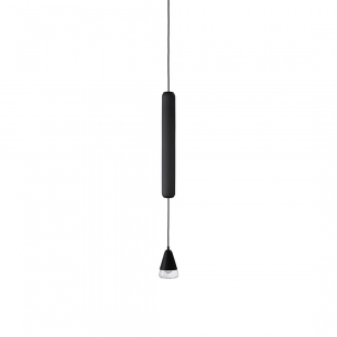 Brokis Puro Single Vertical Hanglamp Zwart - Small