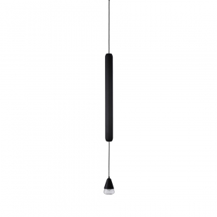 Brokis Puro Single Vertical Hanglamp Zwart - Medium