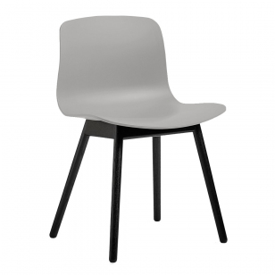 HAY About A Chair AAC 12 Stoel Zwart Gelakt Concrete Grijs