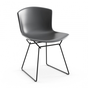 Knoll Bertoia Plastic Side Chair - Medium Grijs/Zwart