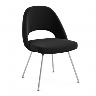 Knoll Studio Saarinen Conference Chair Chromen Onderstel - Black Onyx