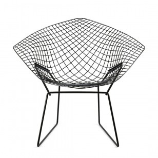 Knoll Diamond Lounge Chair Zwart Rilsan