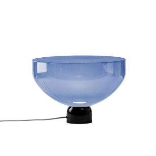 Brokis Lightline L Tafellamp Blauw - Glossy Donkergrijs