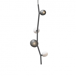 Brokis Ivy Vertical Hanglamp - Smoke Grey / Opaal