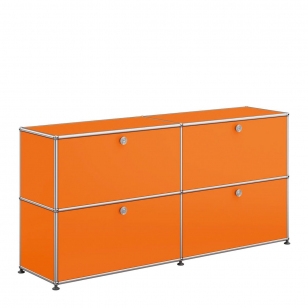 USM Haller Sideboard 2x2 met 4 Klepdeuren - Oranje