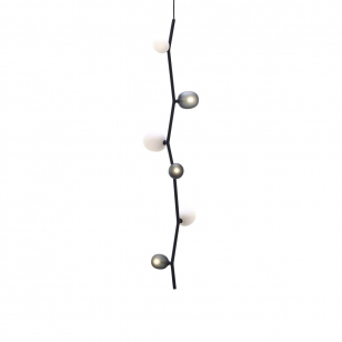 Brokis Ivy Vertical Hanglamp 6 - Smoke Grey / Opaal