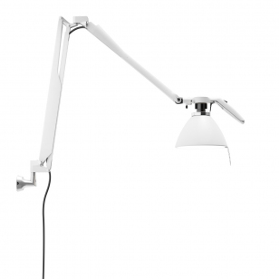 Luceplan Fortebraccio Bureaulamp Wit - Pin voor Wandbevestiging