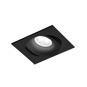 Wever & Ducré Ron 1.0 LED Plafondspot - Zwart - 3000K - Draadveren