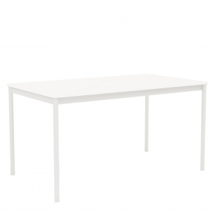 Muuto Base Table Laminaat met Multiplex Randen Wit 140 x 80 cm
