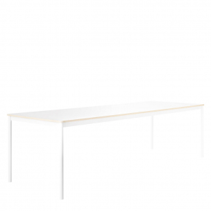 Muuto Base Table Laminaat met Multiplex Randen Wit 250 x 90 cm