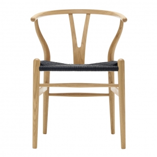 Carl Hansen Wishbone Chair Eiken Gelakt / Zwart