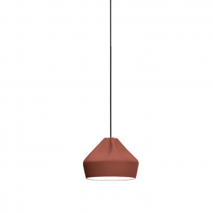 Marset Pleat Box 24 Hanglamp Terracotta / Wit