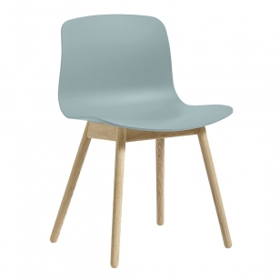 HAY About A Chair AAC 12 Stoel Gezeept Dusty Blauw