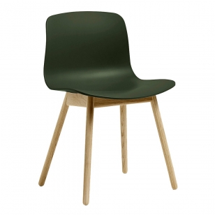 HAY About A Chair AAC 12 Stoel Naturel Gelakt Pastel Groen