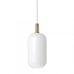 Ferm Living Collect Opal Tall Low Hanglamp Messing