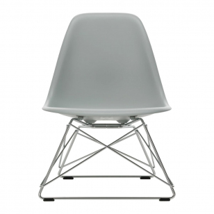 Vitra Eames Plastic Chair LSR - Lichtgrijs / Chroom