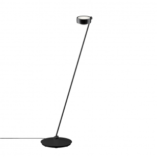 Occhio Sento Lettura Vloerlamp Met Zwart Onderstel - h. 125 cm. - Zwart Phantom