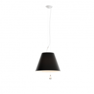 Luceplan Costanza Hanglamp Contragewicht - Zwarte Lampenkap