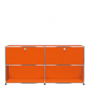 Haller Sideboard 2 x 2 met 2 Klepdeuren Boven - Oranje