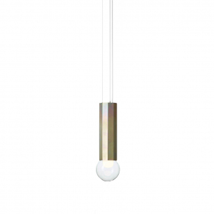 Brokis Prisma Single Hanglamp - Glad Zink - Ø15 x h. 48 cm.