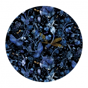 Moooi Carpets Biophillia Vloerkleed Rond - Blauw / Zwart - Ø250 cm.