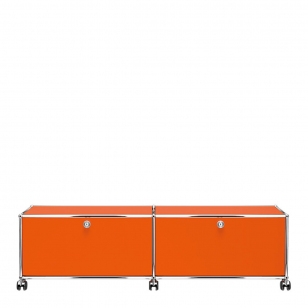 USM Haller TV-meubel op wielen - Oranje