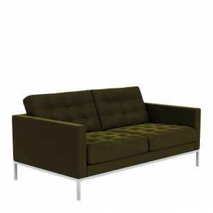 Knoll Florence Knoll Relaxed Sofa 2-zits - Circa / Olive