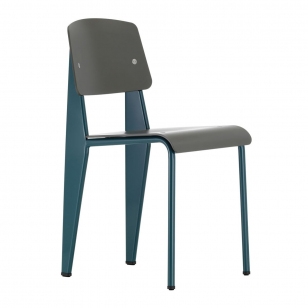 Vitra Standard SP Chair Stoel - Warm Grijs / Bleu Dynastie