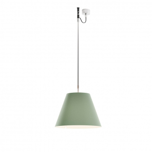 Luceplan Costanza Hanglamp Aluminium - Comfort Green Lampenkap