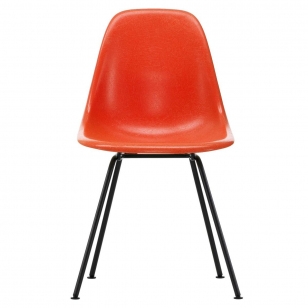 Vitra Eames Fiberglass Chair DSX -Red Orange/Basic Dark