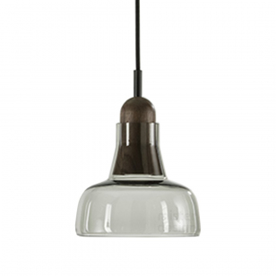 Brokis Shadow Waist Hanglamp XL - American Walnut Glossy Transparant