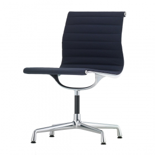 Vitra Aluminium Chair EA 101 - Hopsak Donkerblauw/Veenbruin