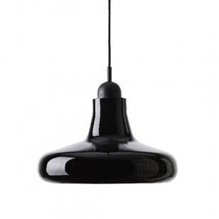 Brokis Shadow Wide Hanglamp XL - Zwart Eiken Glossy Opaal Zwart