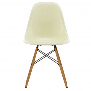 Vitra Eames Fiberglass Chair DSW - Parchment/Esdoorn Goud