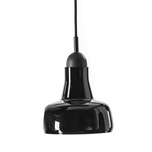 Brokis Shadow Waist Hanglamp XL - Zwart Eiken Glossy Opaal Zwart