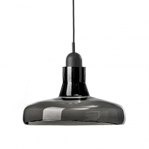 Brokis Shadow Wide Hanglamp XL - Zwart Eiken Glossy Zwart