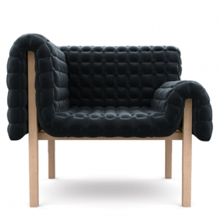 Ligne Roset Ruché Fauteuil Harald Anthracite - Links