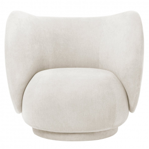 Ferm Living Rico Fauteuil - Geborsteld/Off White
