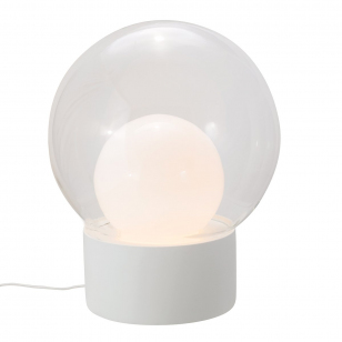 Pulpo Boule Medium Vloerlamp - Wit / Transparant / Opaal Wit